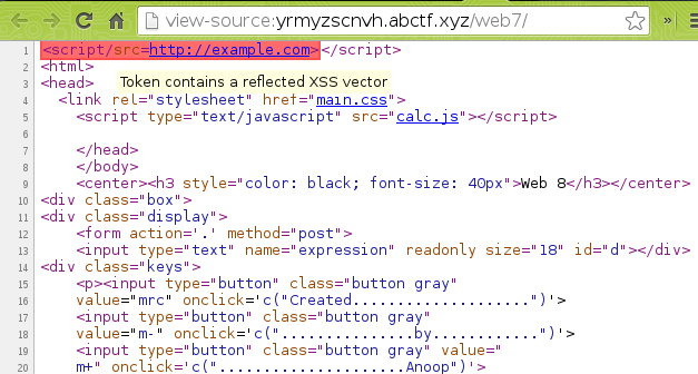 Chrome's XSS auditor blocking the payload